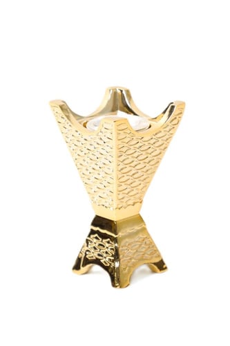 مبخرة مطلية بالذهبي – فخامة تعطر أجواء منزلك