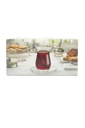 طقم كاسات شاي فاخرة من Madame Coco – شفافية أناقة...