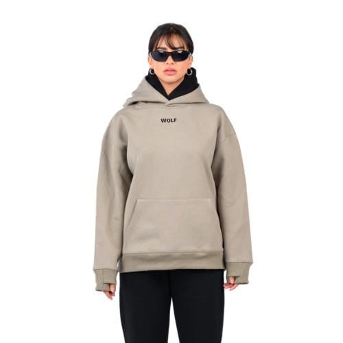 beige Hoodie Oversize
