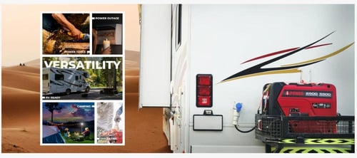 مولد كهرباء بنزين كاتم صوت 6500 - اي بور