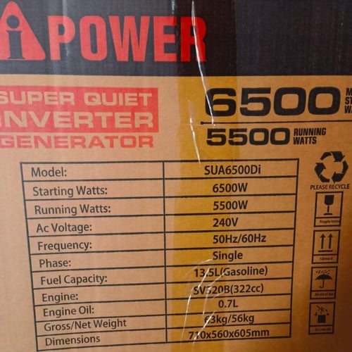 مولد كهرباء بنزين كاتم صوت 6500 - اي بور