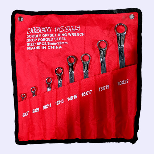 طقم مفتاح مشترك 8 قطع 6-22 مختوم جهتين