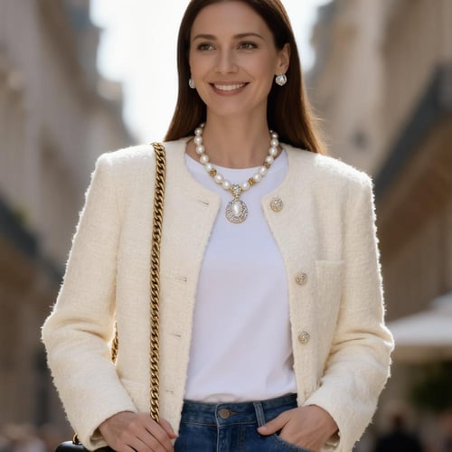 طقم لؤلؤ طبيعي مزروع 3 قطع (عقد + حلق + خاتم) مطلي...