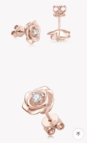 طقم ألماس ( حلق و سلسال ) CM 0014