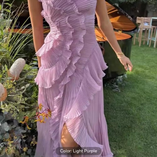 فستان شيفون سباكتي