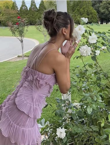 فستان شيفون سباكتي