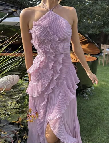 فستان شيفون سباكتي