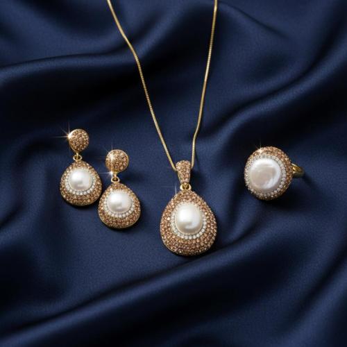 طقم من اللؤلؤ الطبيعي / LSs 188