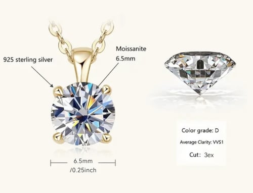 سلسال من الفضه الخالص و مطلي ذهب أبيض مع ألماسة ال...