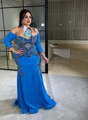 فستان سماوي فاتح (الشيهانه)