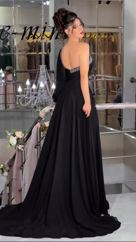 فستان اسود انيق 0087