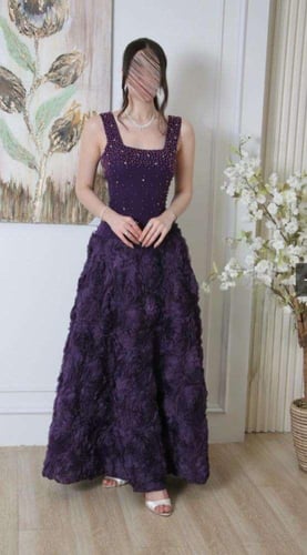 فستان بلون بنفسجي