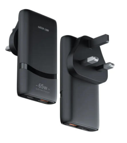 محول طاقة Green Lion Gan 65 واط بمنفذ Type-C | قاب...