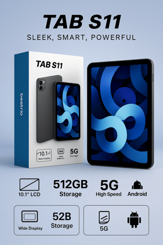 تاب Bestrio S11 بمساحة تخزين 512 قيقا و 8 رام