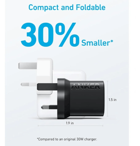 شاحن جداري انكر 312 بقوة 30 واط بمنفذ تايب سي - اس...