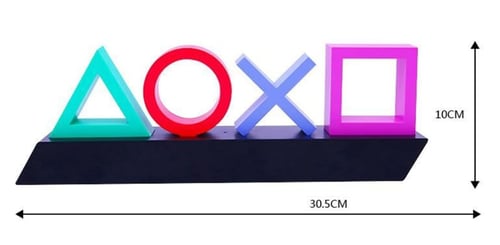 لينجي، أيقونة بلاي ستيشن، ضوء نيون LED، أيقونة تحك...
