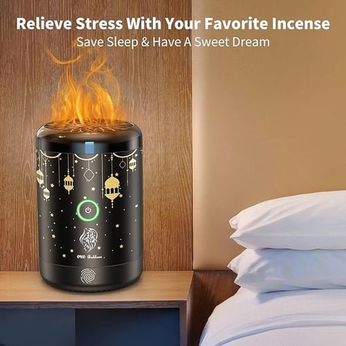 مبخرة إلكترونية صغيرة محمولة مع إضاءة ملونة BK25