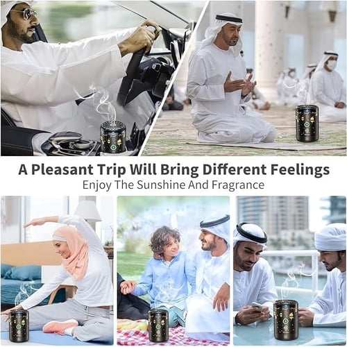 مبخرة إلكترونية صغيرة محمولة مع إضاءة ملونة BK25