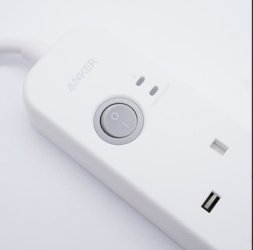 انكر - توصيلة 3 منافذ طاقة ومنفذين USB + بي دي - ا...
