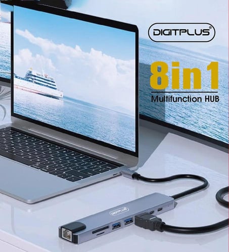 محول DIGITPLUS-8 في 1 متعدد الوظائف لأجهزة MacBook...