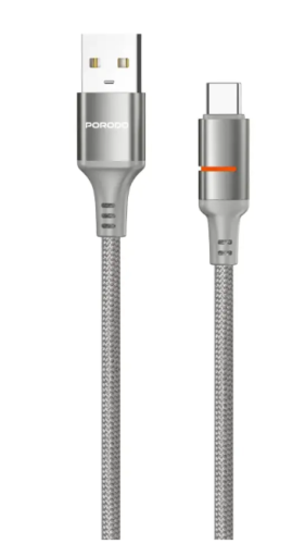 كابل إضاءة LED من نوع Porodo USB-A إلى USB-C/Light...