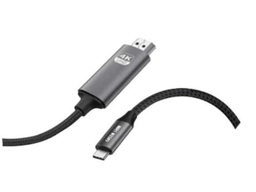 كابل USB-C إلى HDMI بدقة 4K من Green Lion - أسود