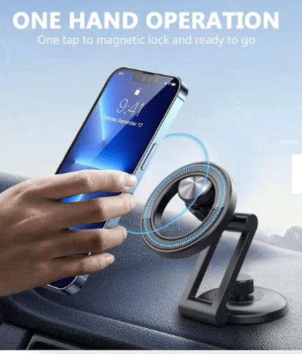 حامل هاتف مغناطيسي للسيارة متعدد الزوايا مع حامل م...
