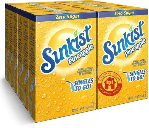 Pineapple flavor - 12 cans - Sunkist