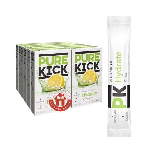 Lemon flavor - 12 cans - Pure Kick