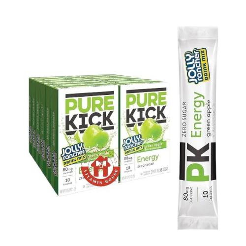 Green apple flavor - 12 cans - Pure Kick