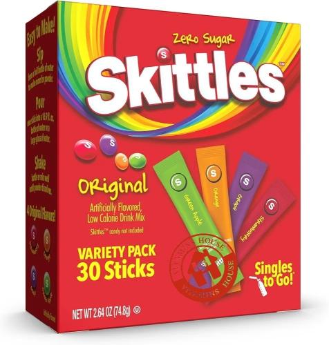 Mixed flavors Skittles red 1 large box