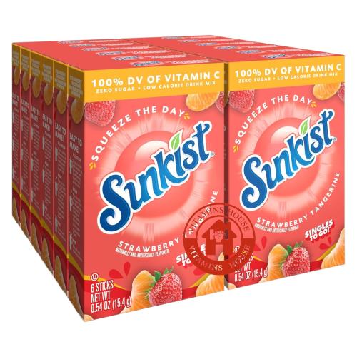 Strawberry and tangerine flavor - 12 boxes - Sunki...