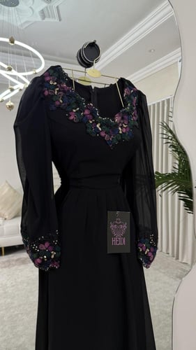 فستان اوركيد الاسود