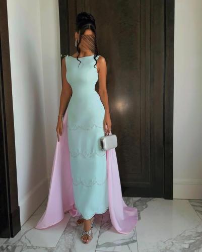 فستان تركوازي