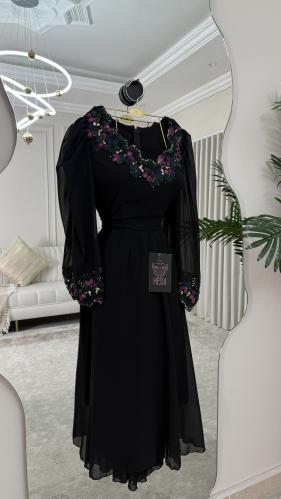 فستان اوركيد الاسود