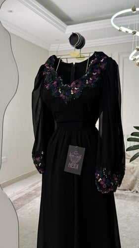 فستان اوركيد الاسود