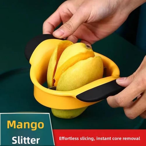 قطاعة مانجو من الفولاذ المقاوم للصدأ مع مقابض مطاط...