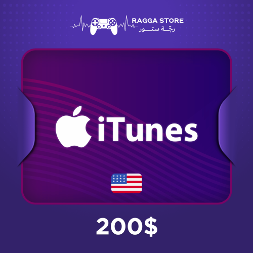بطاقة شحن ايتونز امريكي 200$ (Apple iTunes US) تسل...