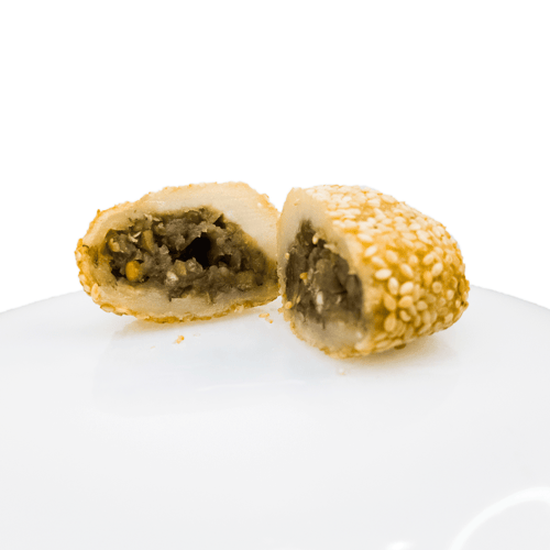 كرات سمسم محشوة بالكشري الأخضر 10 حبات - مكة فقط