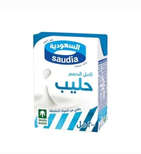 حليب السعودية كامل الدسم 200 مل