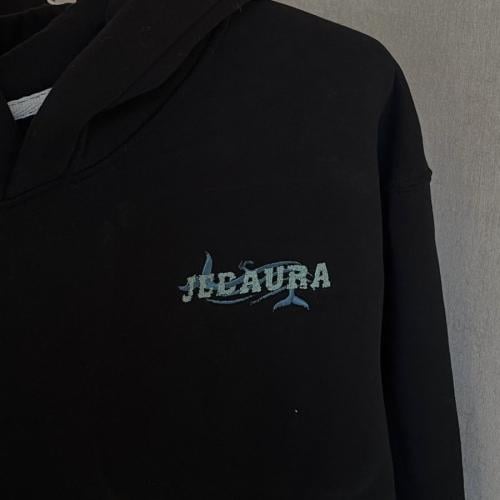 JEDAURA OFFICIAL HOODIE IN CYAN
