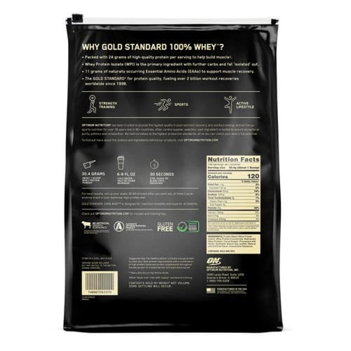 أوبتيموم جولد ستاندرد 100% واي بروتين - 10 باوند