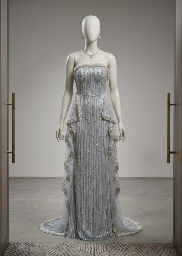 فستان رمادي مزرق فاتح (Powder Blue)