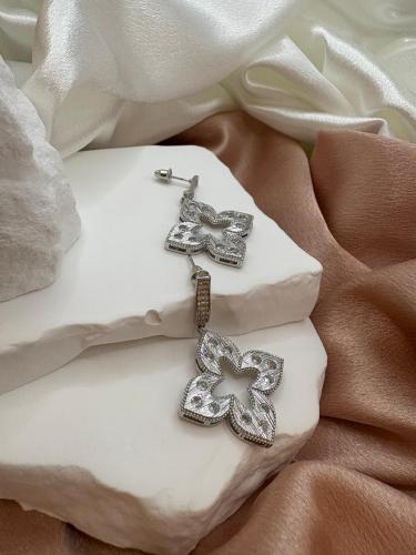Van Cleef silver earrings