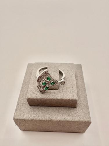Emerald Bulgari ring, free size