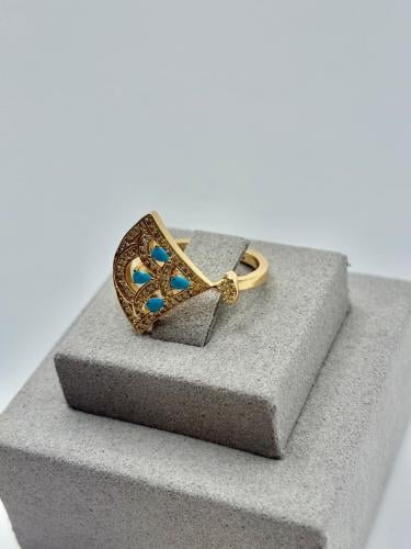 Bulgari ring, turquoise, free size