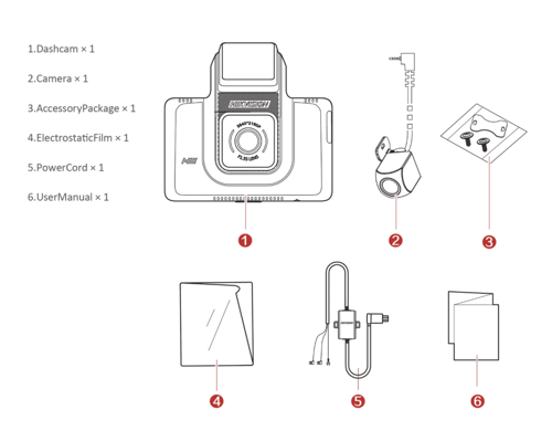 داش كام أمامي | K5 هايكفيجن | AE-DC4328-K5/BuckLin...