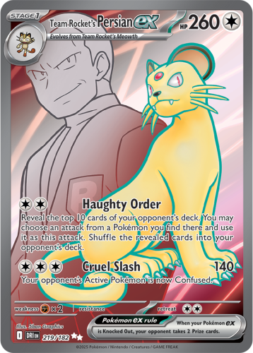 Team Rocket's Persian ex 219/182