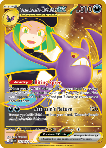 Team Rocket's Crobat ex 242/182