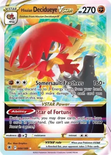 Hisuian Decidueye VSTAR 084/189